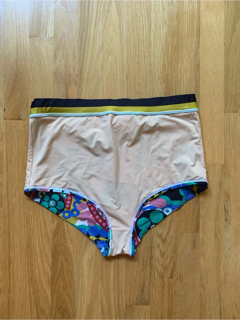 J.Crew Ratti® Kaleidoscope Floral High-Rise Bikini Bottom Size M EUC